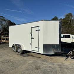 New 7x16 Enclosed Cargo Trailer 7ft Tall