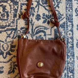Peruzzi Made in Italy Genuine Leather Brown Purse Shoulder Bag
