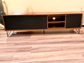 Mid-Century Modern TV Stand with Hairpin Legs
