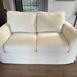 Pottery Barn PB Comfort Loveseat with Washable Slipcovers
