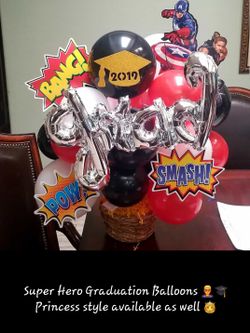Super Hero Grad Balloons 🎓FREE 2019 LANYARD🎓