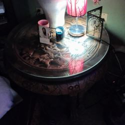 Antique Japanese Round Table