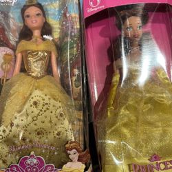 Two Belle Barbie Dolls