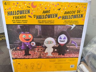 Costco Halloween Friends Infinity Mirror Lighted Display Set of 4