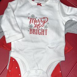 New 3pc Set. 2 Onesies/1pant w/tutu