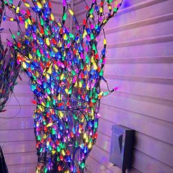Cool White and Colorful Wired Tree Outdoor indoor 6feets Tall 