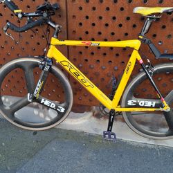 Direct: Felt S25 TT/Tri Bike (Size 60) - HED.3 Carbon Wheels - Dura-Ace