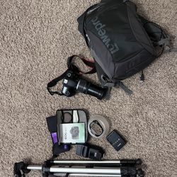 Canon DSLR EOS 60D W/18-200mm Lens, Speedlite Flash 430EX II