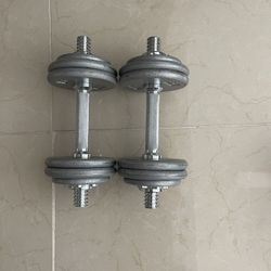 Dumbell Weights 50 Lbs. Excellent Condition 