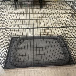 Very large 48x30 dog crate with pad