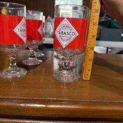 Tabasco glass cups