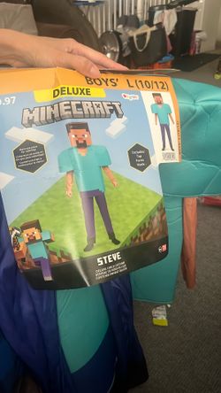 Minecraft Steve -boys large costume