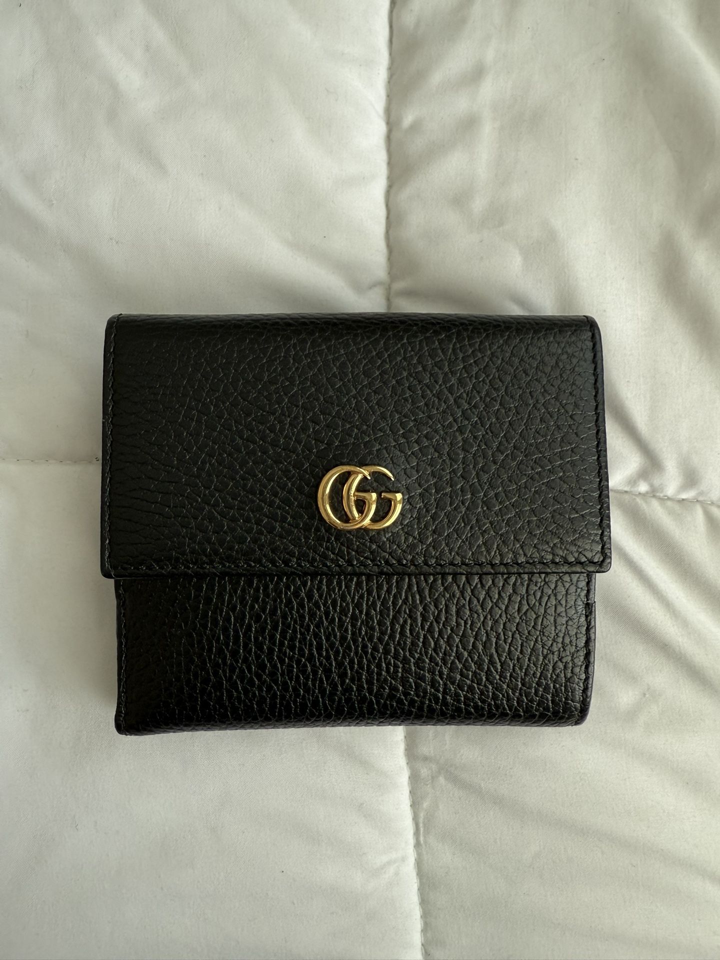 Gucci Leather French Flap Wallet (Classic)