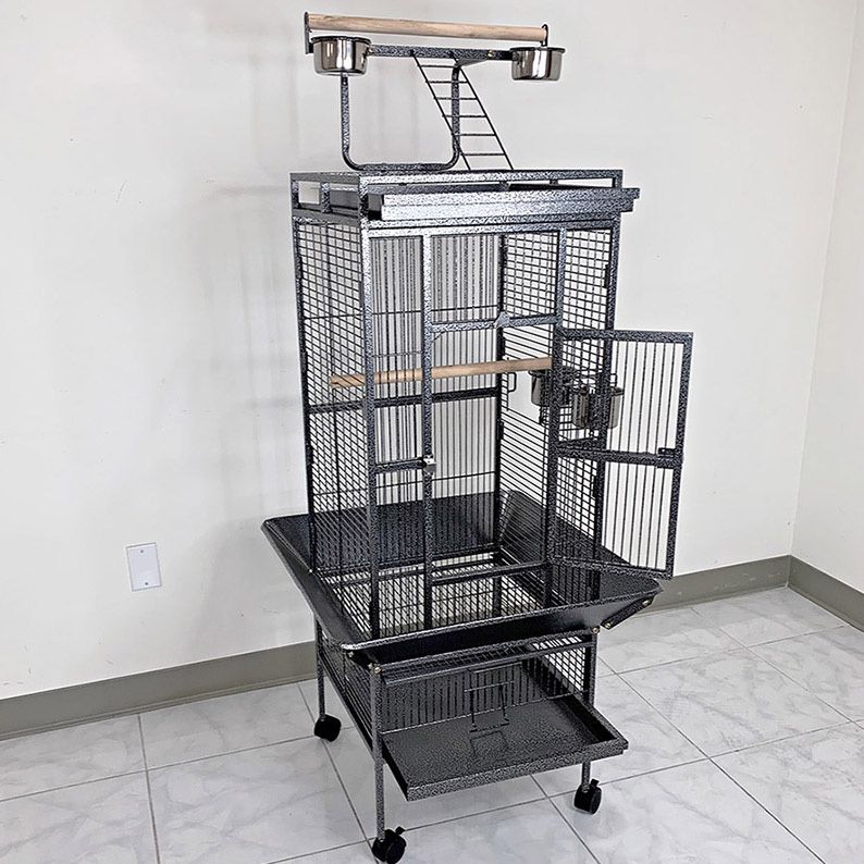 (New in box) $130 Large 61” Parrot Bird Cages with Rolling Stand for Cockatiels Parrot Parakeet Lovebird Finch