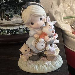 Precious Moments Alice In Wonderland Disney Figurine 