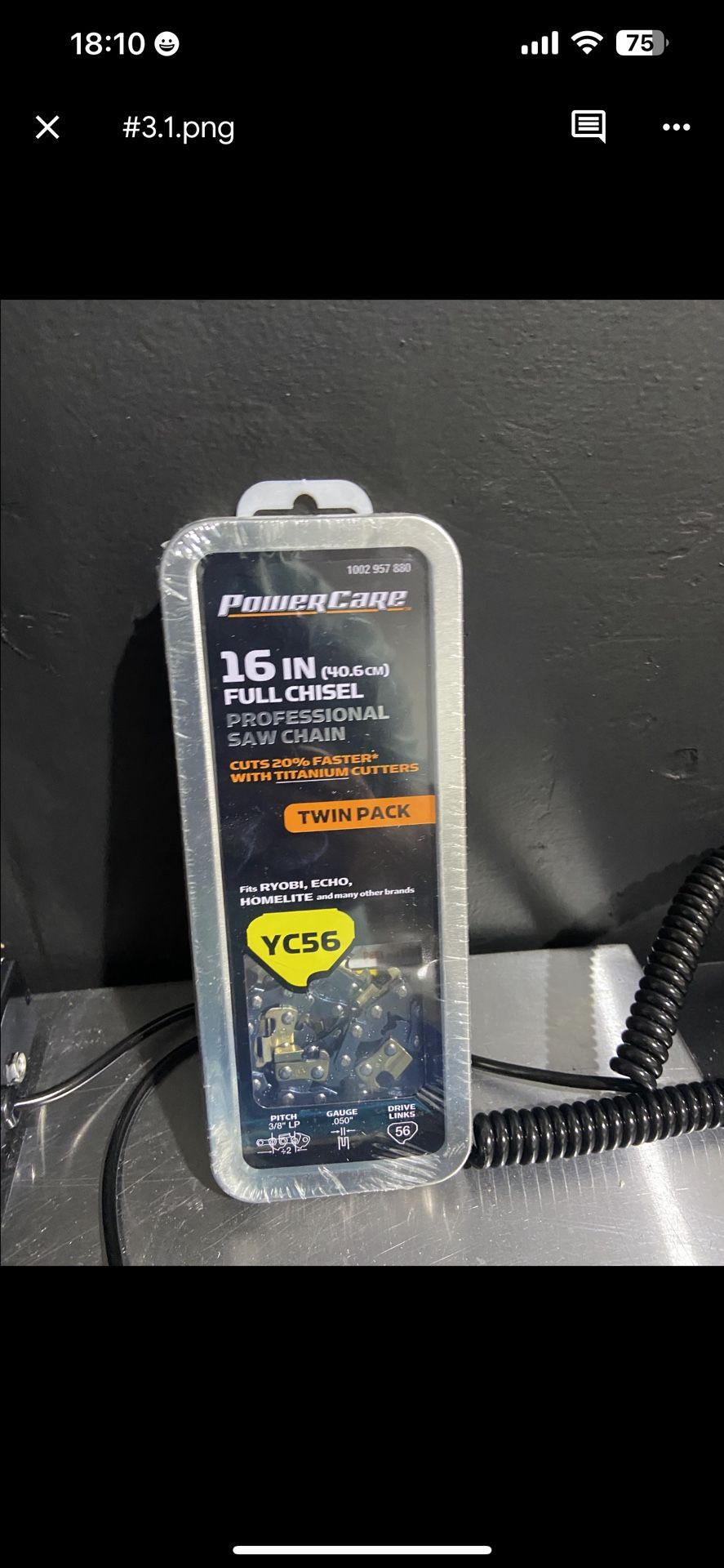 Powercare Pro 16’ YC56 Titanium chain 2 Pack