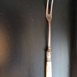 Serving fork mother of pearl handle