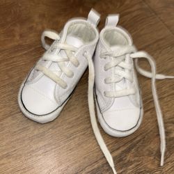 White Baby Converse Size 3