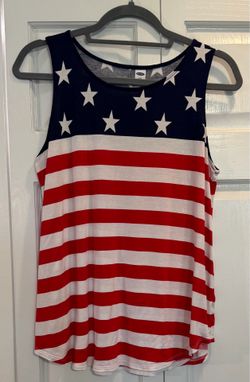 Women’s Size Medium  4th of July Sleeveless Tank Top Blouses