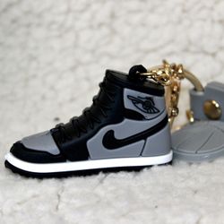 Grey Sneaker Keychain 