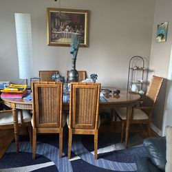 Dining Room Table And Six Chairs 