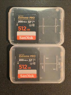 SanDisk Extreme PRO 512GB SDXC UHS-I 200MB/s – 2x Cards