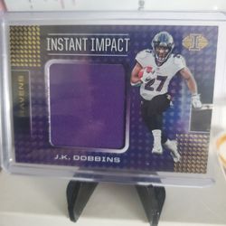 Ravens JK DOBBINS Rookie Jersey Card