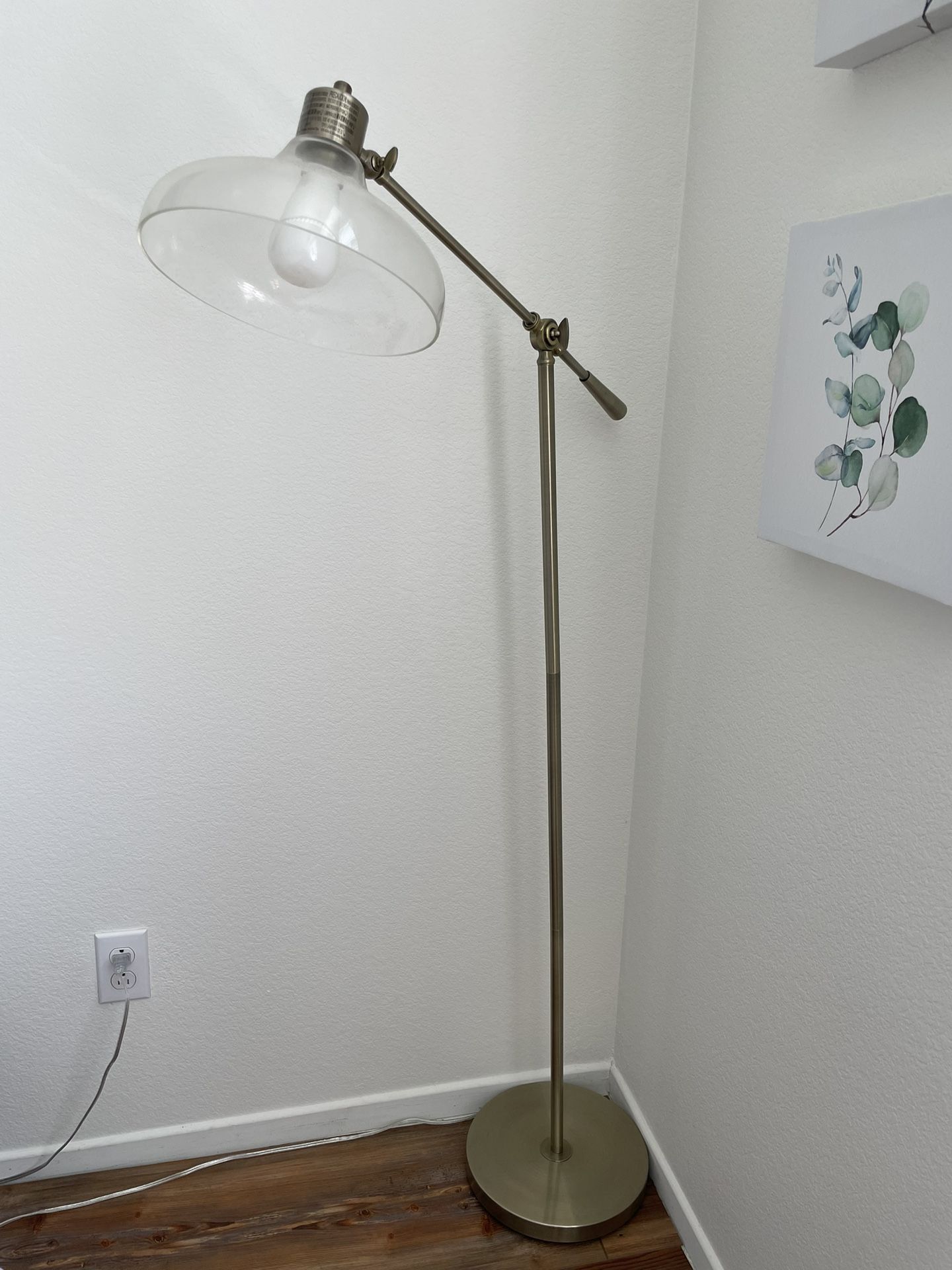 Target Crosby Bell Floor Lamp Brass with Glass Shade - Thresholdâ„¢