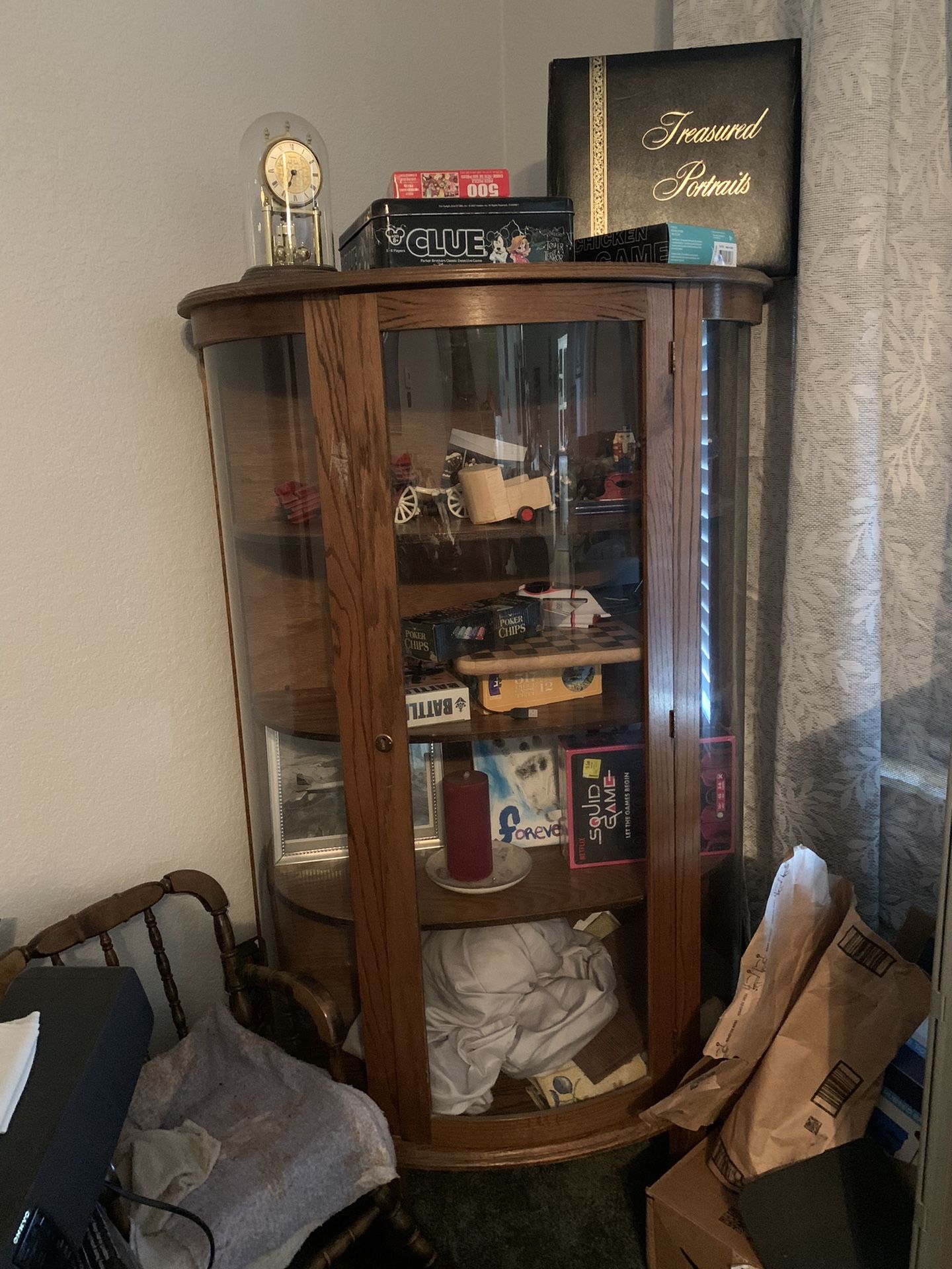 Wood Glass Cabinet