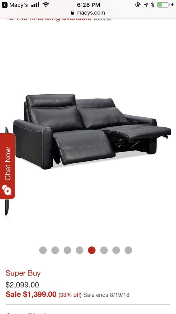 Leather Sofa 78 Inch Power Recliner 4 Months Old Paid 2000 For Leather Sofa 78 Inch Power Recliner 4 Months Old Paid 2000
