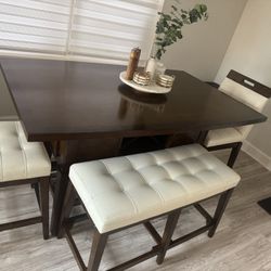 Wood Table And Chairs