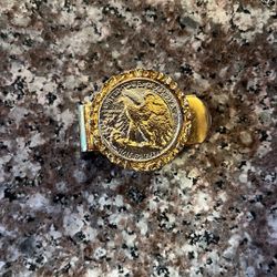 Walking Liberty Half Dollar Gold Tone, Money Clip