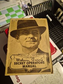Melvin Purvis Secret Operators Manual 1937 print