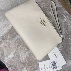 Large White Coach Wrisley