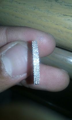 Gold diamond ring.
