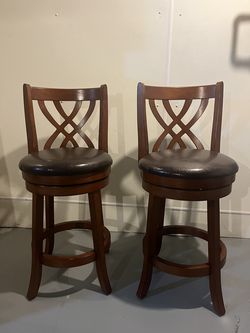 Two 360 Degree Swivel Counter Chairs