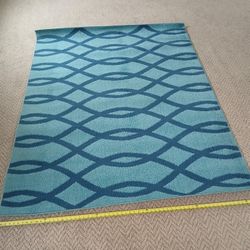 Large Area Rug 5'3"X7'3" - Well Woven Light Blue 