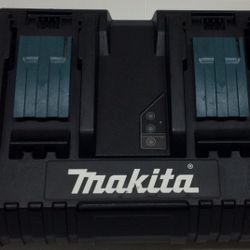 Makita DC18RD 18v Lithium-Ion Dual Port Rapid Optimum Charger (Shows Wear) 