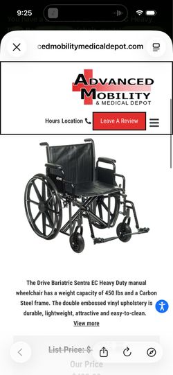 Drive Wheel Chair (Swing Away)