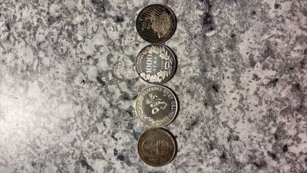 .925 Silver Foreign Coin Collection – 4 Coins