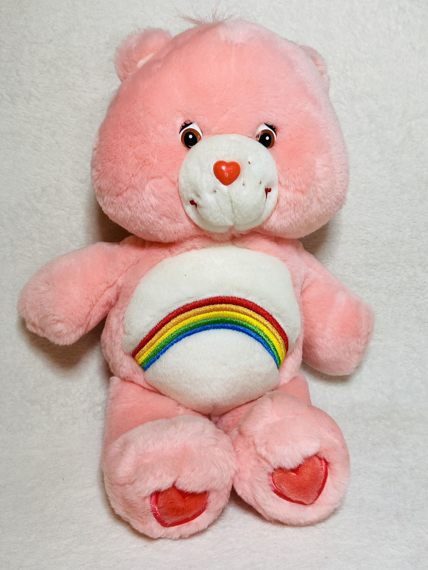 13” 2003 Hasbro Care Bear Cheer Bear Teddy Bear
