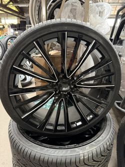 26”  Wheels Rims Tires Sensors Lugs Locks Installation Ready To Roll