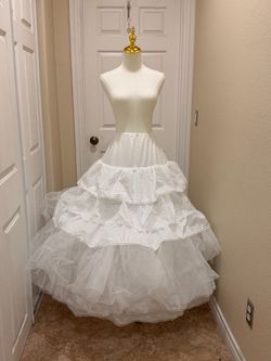 Vintage Darling Hoops & Slips Tiered Tulle Ruffle Petticoat Crinoline Ball Gown Slip