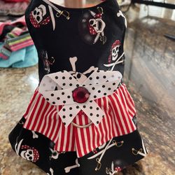 Pirate Themed Small Puppy Custom Dress