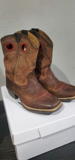 Ariat Kids Leather Cowboy Boots