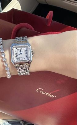cartier watch silver