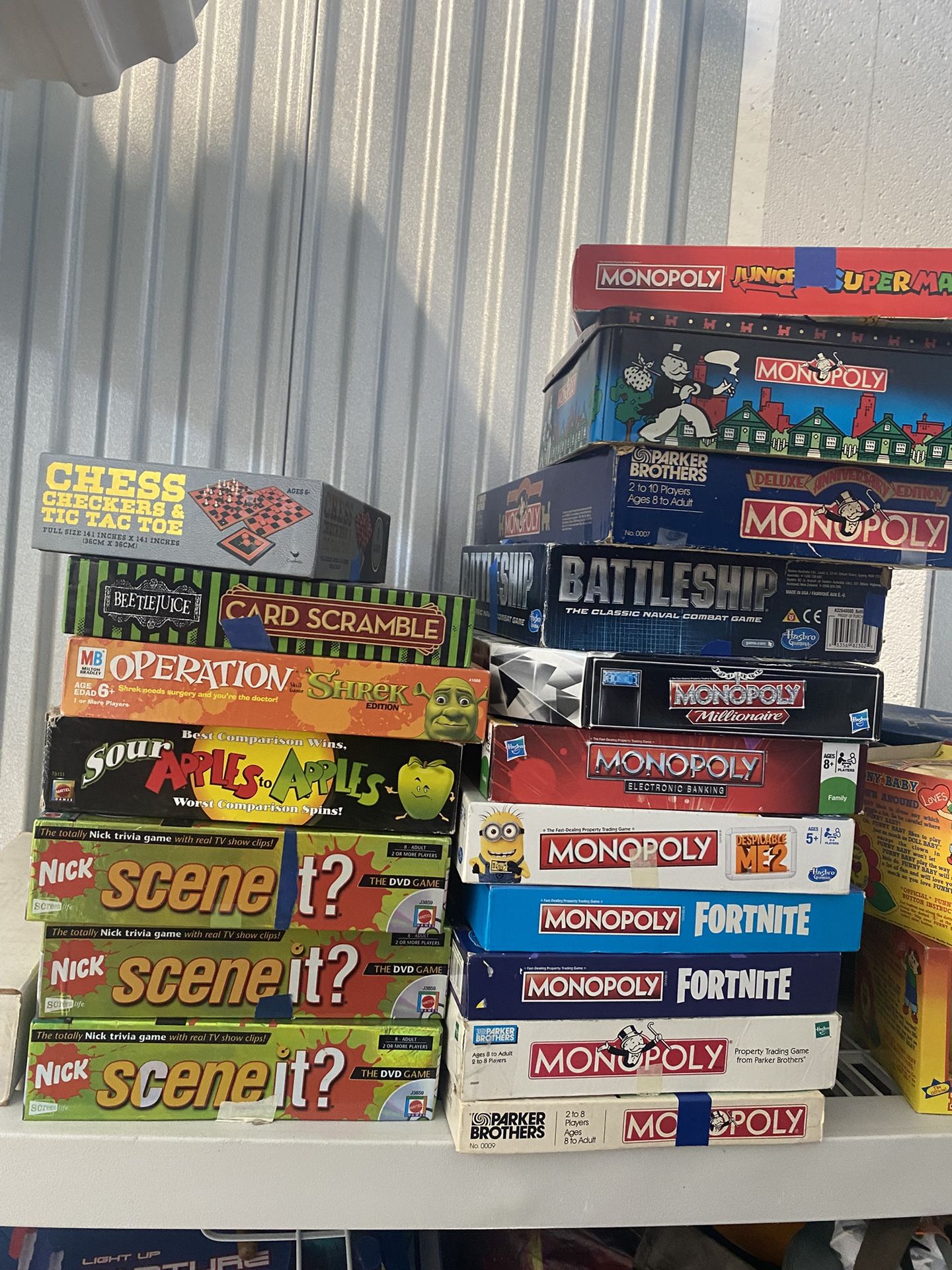 Board Games Different Prices