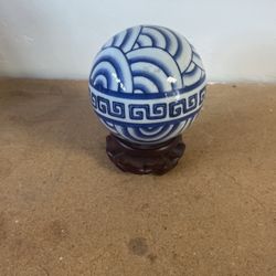 Blue And White Carpet Balls 
