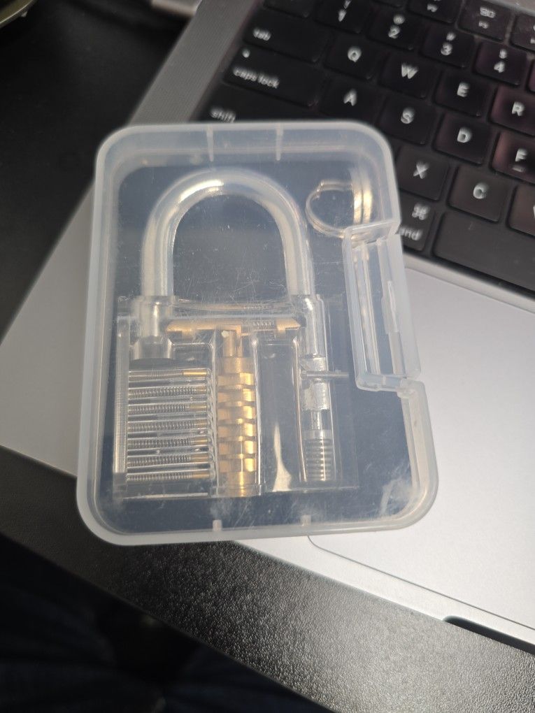 New Clear Lock With 2 Keys