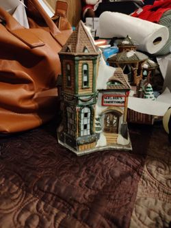 Christmas Village House Mrs,Bees Confectionary 